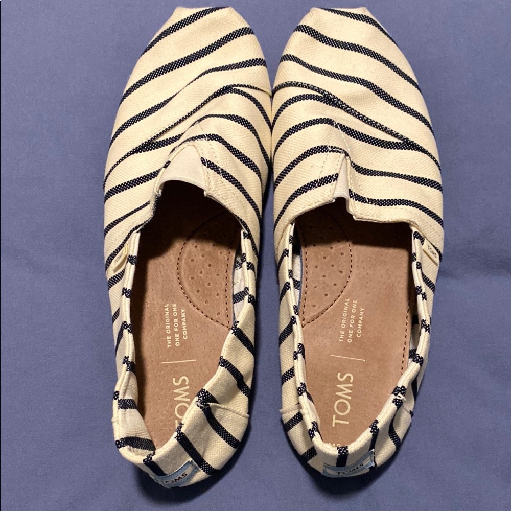 Toms Stripe Slip-On Loafers